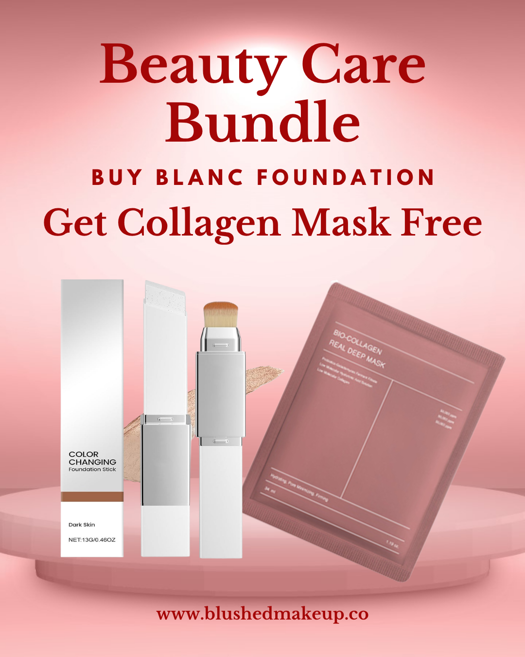 Blanc Color Changing Foundation with Free Bio-Collagen Mask - Limited Time Offer